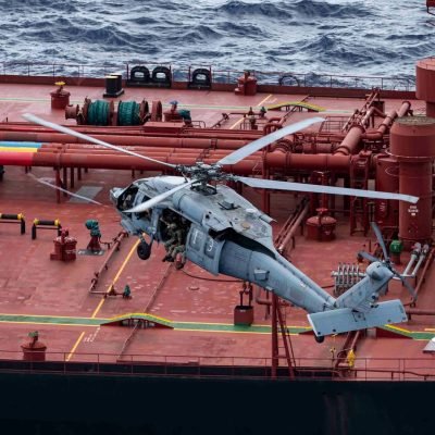 US forces board sanctioned oil tanker